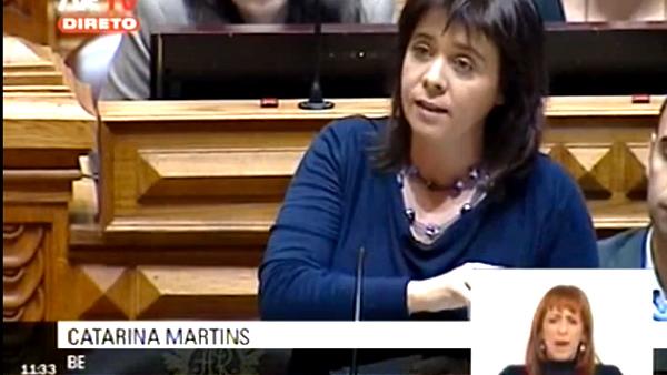 Catarina desafia Passos a “pedir desculpas pelo que se passa na Segurança Social e na Saúde”