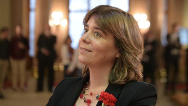 Catarina Martins no Parlamento, 25 de Abril de 2019. Foto de Paula Nunes.