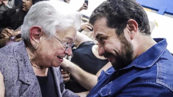 Luiza Erundina e Guilherme Boulos, candidatos à prefeitura de São Paulo pelo PSOL. Foto do site do partido.