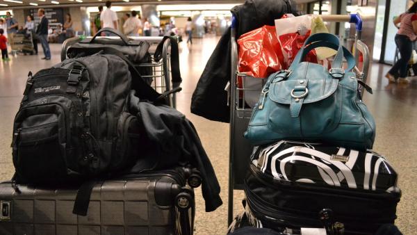 Malas no aeroporto.