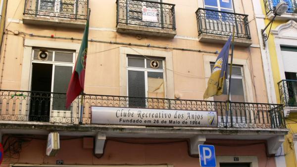 Fachada do do Clube Recreativo dos Anjos.
