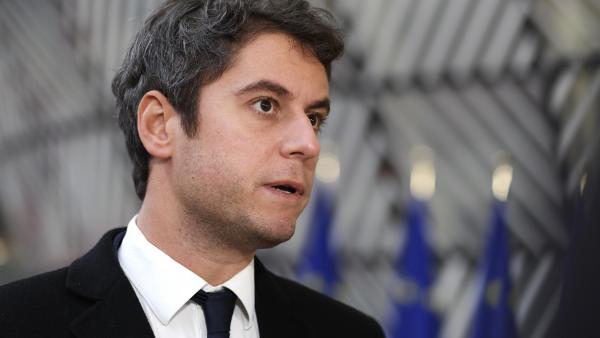 Gabriel Attal. Foto de OLIVIER HOSLET/EPA/Lusa.