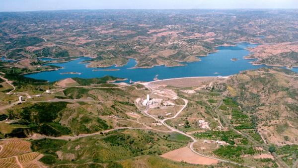 Barragem de Beliche, concelho de Castro Marim. Foto de Àguas do Algarve.