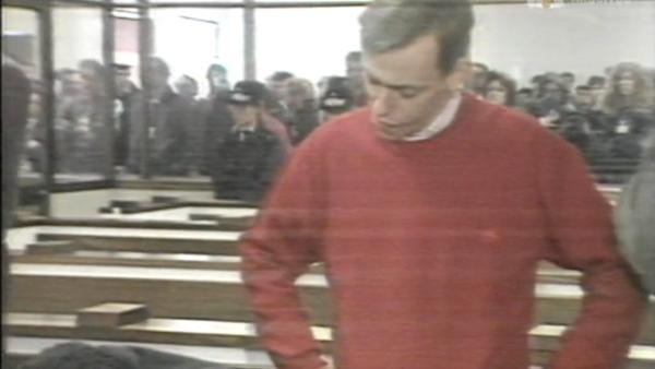 Pedro Grilo no julgamento em 1991
