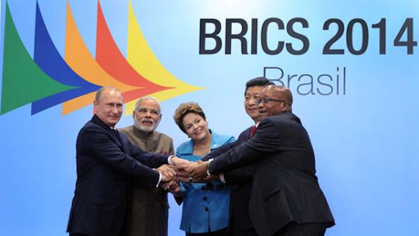Dirigentes dos BRICS na Cimeira de 2014.