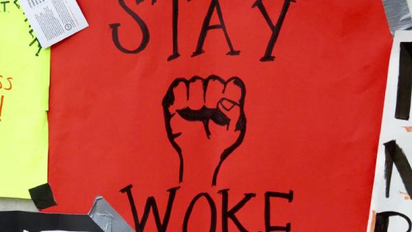 Imagem de um protesto contra Trump em 2016. Foto de waltarrrrr.