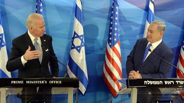 Biden com Netanyahu em 2016.