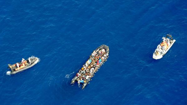 resgate no Mediterrâneo