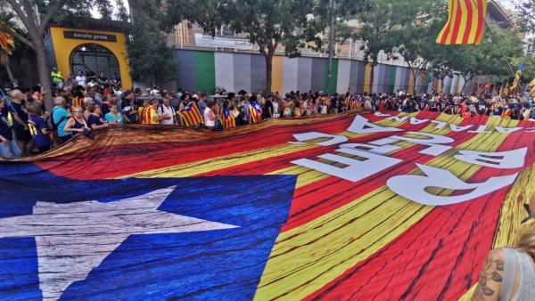 manifestação da Diada em Barcelona