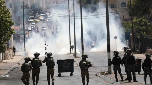 Soldados israelitas na Cisjordânia.