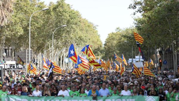 Manifestação da Diada 2024 em Barcelona