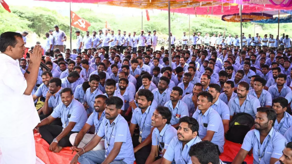 Trabalhadores da Samsung na Índia em greve