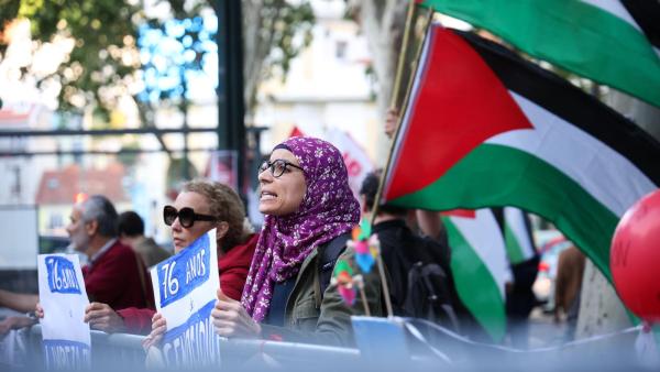 Manifestação de apoio à Palestina