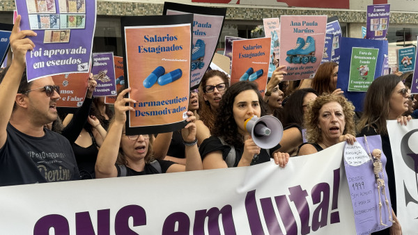 Manifestação de farmacêuticos