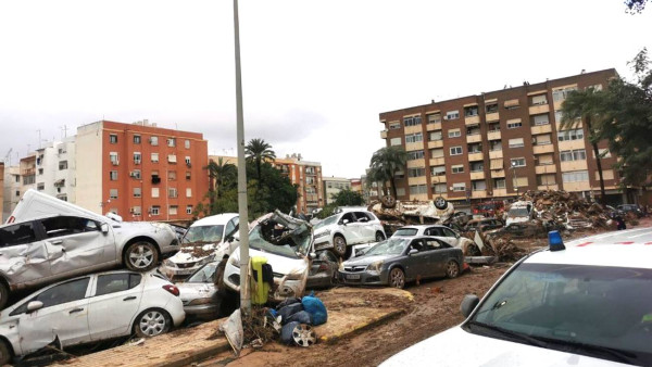 Impacto das cheias na região de Valência