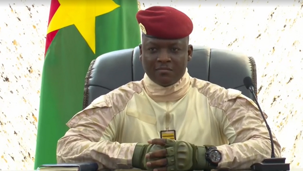 Ibrahim Traoré. Presidente interino do Burkina Faso.