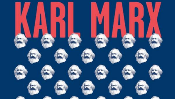 Karl Marx na América. Pormenor da capa do livro.