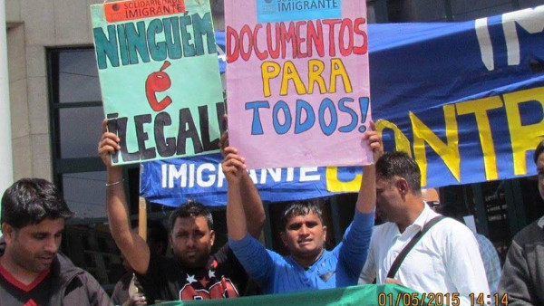 Manifestação da Solidariedade Imigrante