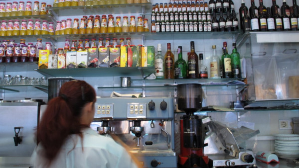 interior de um snack-bar