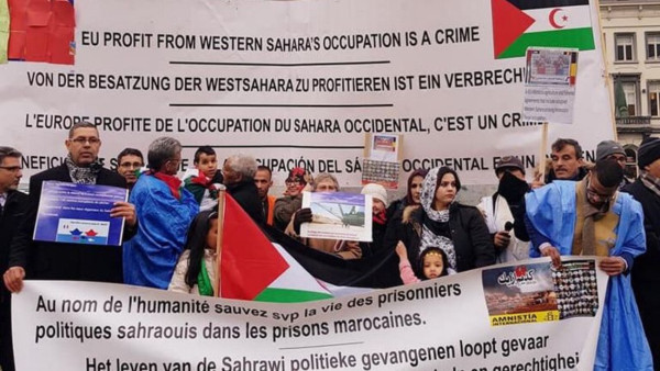 Protesto de saharauis na Europa