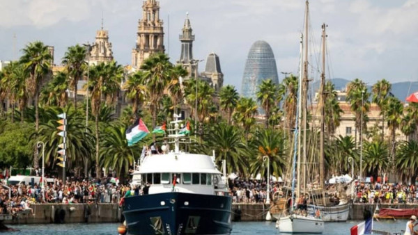 Flotilha em Barcelona