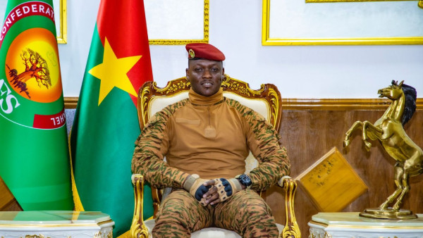 Ibrahim Traoré. Presidente interino do Burkina Faso.