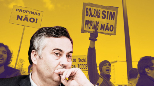 Fernando Alexandre e manifestação contra propinas