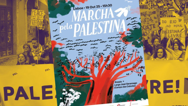cartaz da Marcha pela Palestina