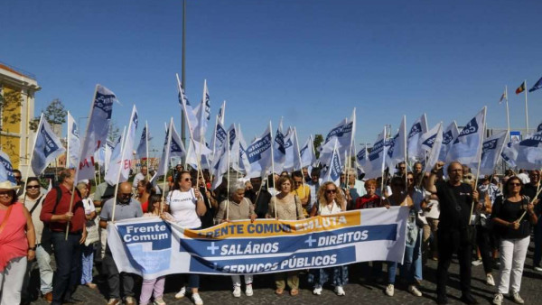 Ação da Frente Comum em setembro deste ano.