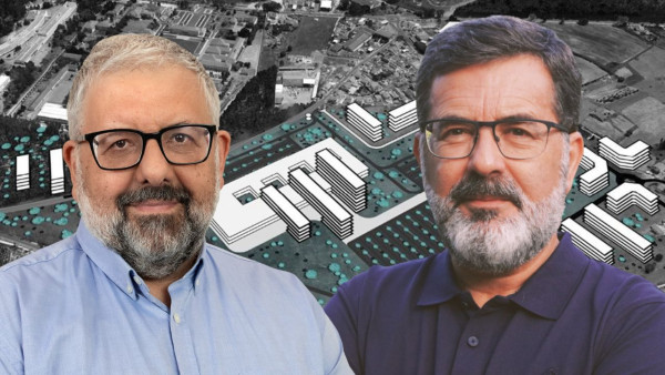  Jorge Humberto Nogueira, candidato do Bloco à Câmara de Torres Vedras e Carlos Ubaldo, candidato do Bloco à Câmara de Caldas da Rainha.