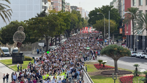 Manifestação pelo direito à saúde na Andaluzia.