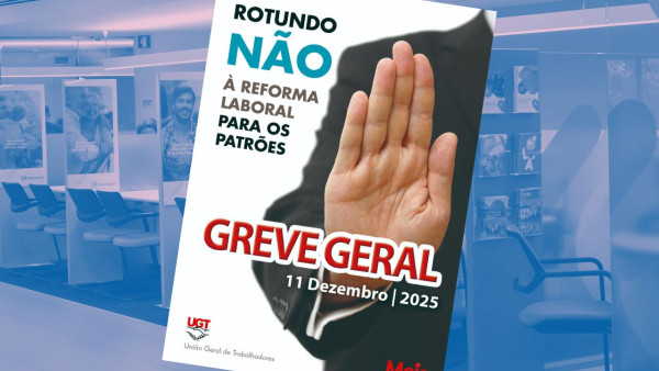 cartaz UGT greve geral