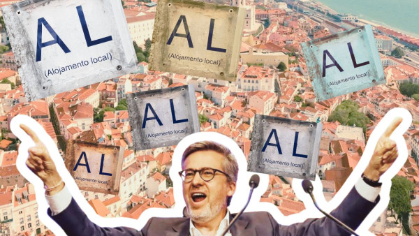 Carlos Moedas e placas de AL