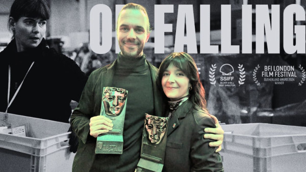 Laura Carreira e Jack Thomas O’Brien com os dois BAFTA escoceses