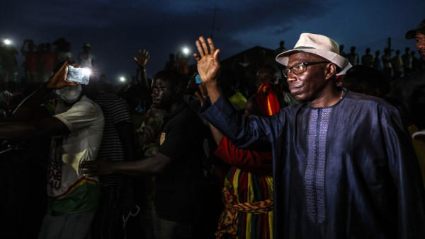Domingos Simões Pereira em campanha em 2023