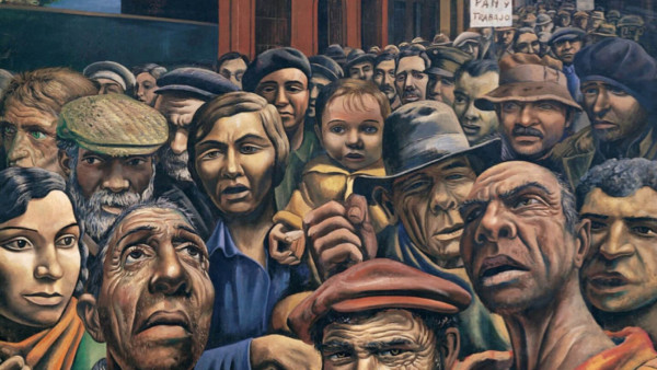 Manifestación (1934) de Antonio Berni (1905-1981). MALBA, Buenos Aires, Argentina
