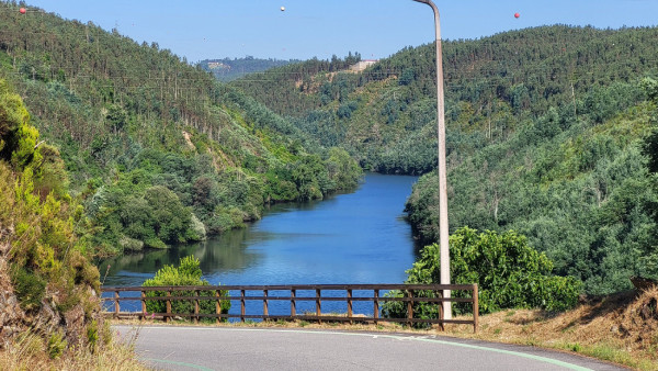 Rio Mondego perto da barragem da Aguieira