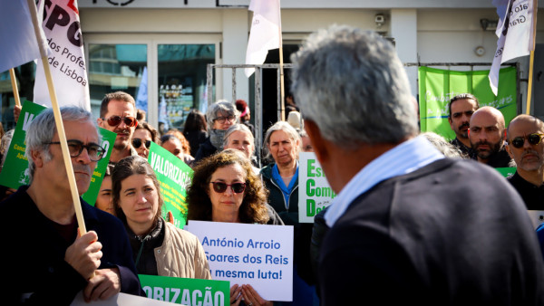 Protesto na escola António Arroio