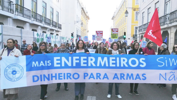 Manifestação de enfermeiros