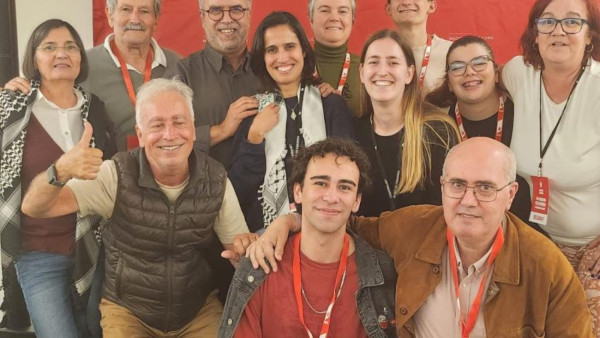 José Manuel Pureza com dirigentes do Bloco de Esquerda/Madeira na XI Convenção Regional do partido.
