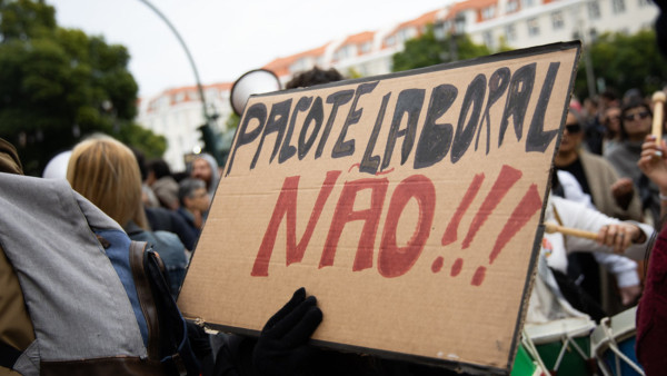 cartaz "Pacote Laboral Não!"