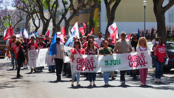 Manifestação da greve geral em Setúbal