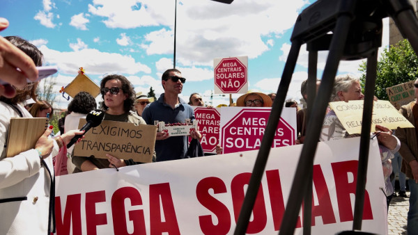 Protesto contra as megacentrais solares na Beira Baixa