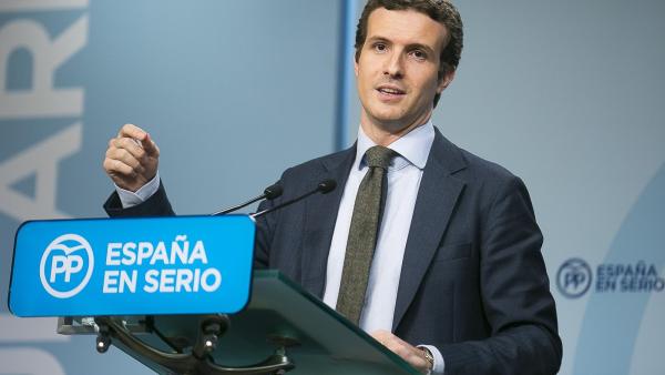 Pablo Casado, líder do Partido Popular.