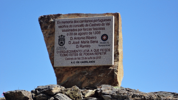 Em 2012 foi inaugurada em Portocamba uma placa evocativa dos três portugueses mortos naquele local. O monumento foi danificado pouco depois.