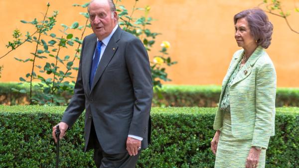 Juan Carlos de Borbón e Sofia da Grécia em 2017. Foto de Canal Sur Media/Flickr.