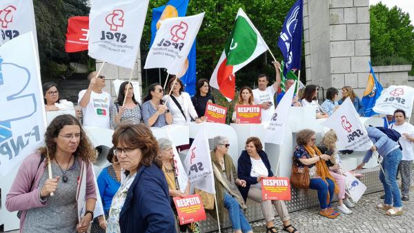 Caravana de protesto dos professores em Abrantes