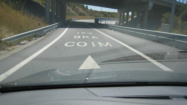 Saída da A25 (sentido este-oeste) para o IP3, Viseu, Portugal. Foto de Hugo Cadavez/Flickr.