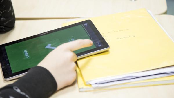 Tablet na sala de aula