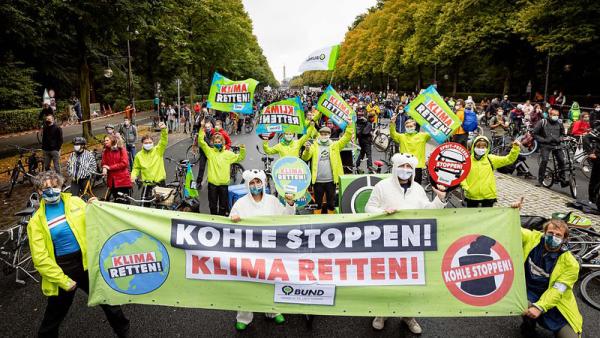 Manifestação da greve climática em Berlim